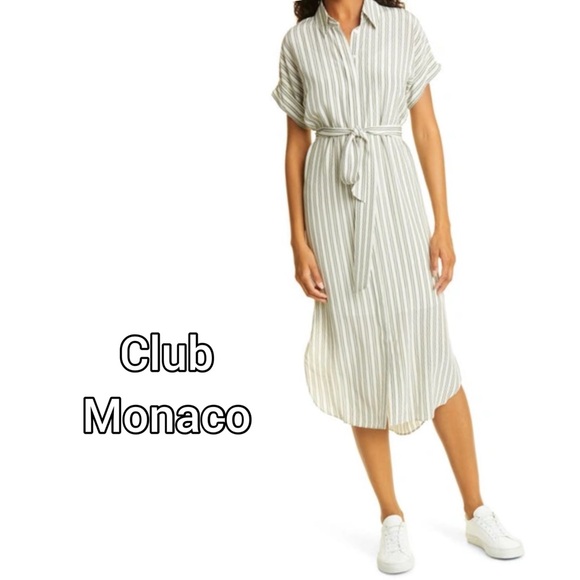 Club Monaco Dresses & Skirts - Club Monaco Tie Waist Silk Dress